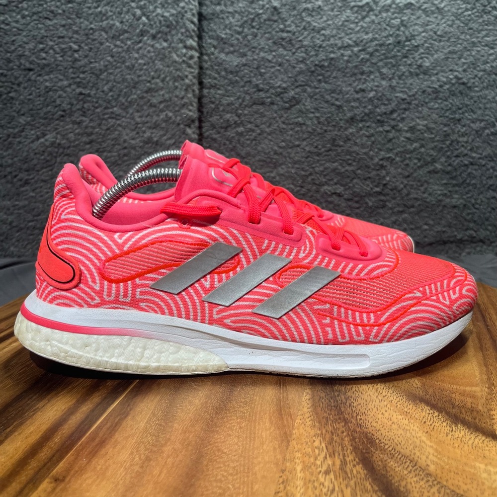 Adidas Supernova Running Shoes Pink White Mens Size Athletic Sneakers Size 10